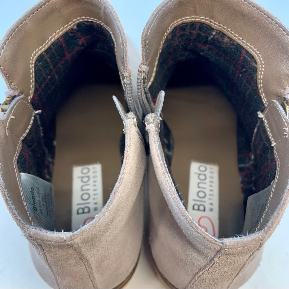 Blondo Suede Liam Waterproof Booties Ankle Boots - Picture 7 of 12